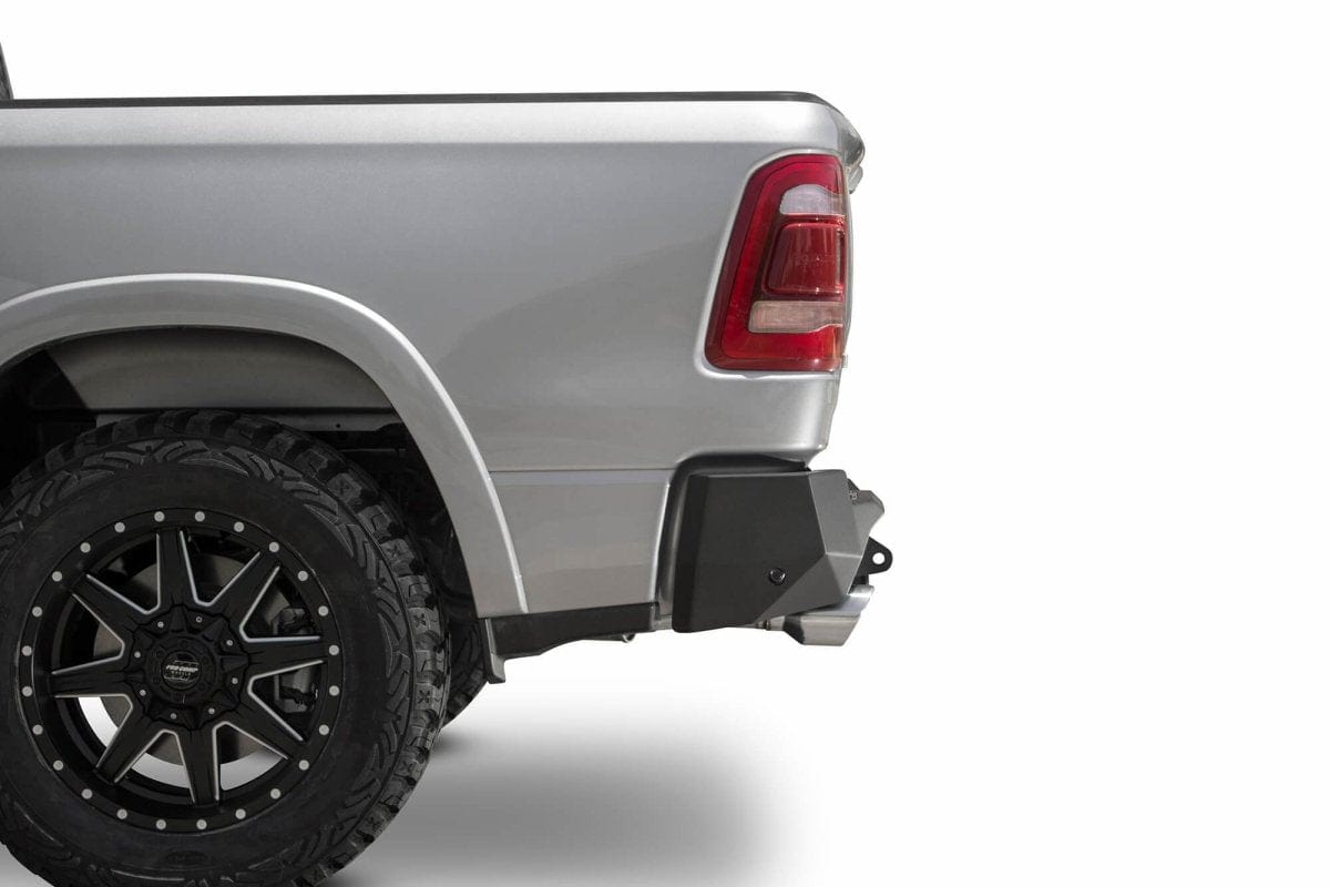 ADD R551281280103 2019 - 2023 Ram Rebel 1500 Stealth Fighter Rear Bumper with 6 Backup Sensor Cutouts - Rugged Truck Gear