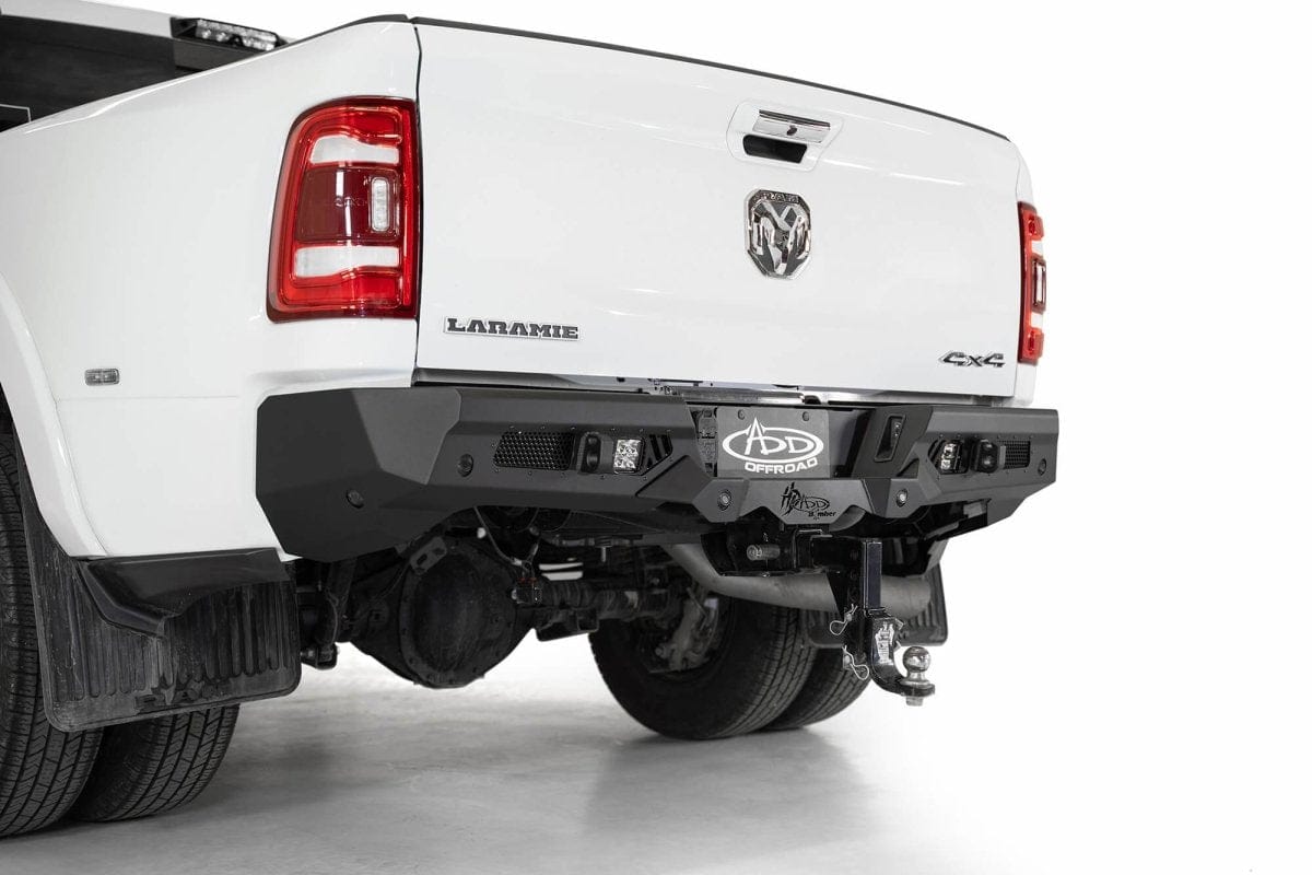 ADD R560051280103 Ram 2500/3500 2019 - 2023 Bomber HD Rear Bumper with Sensors - Rugged Truck Gear
