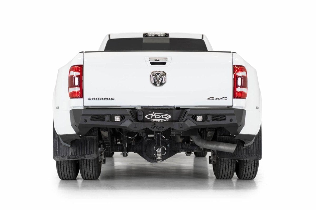 ADD R560051280103 Ram 2500/3500 2019 - 2023 Bomber HD Rear Bumper with Sensors - Rugged Truck Gear