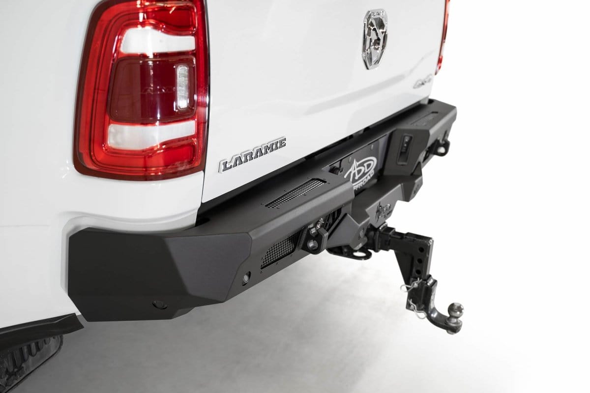 ADD R560051280103 Ram 2500/3500 2019 - 2023 Bomber HD Rear Bumper with Sensors - Rugged Truck Gear
