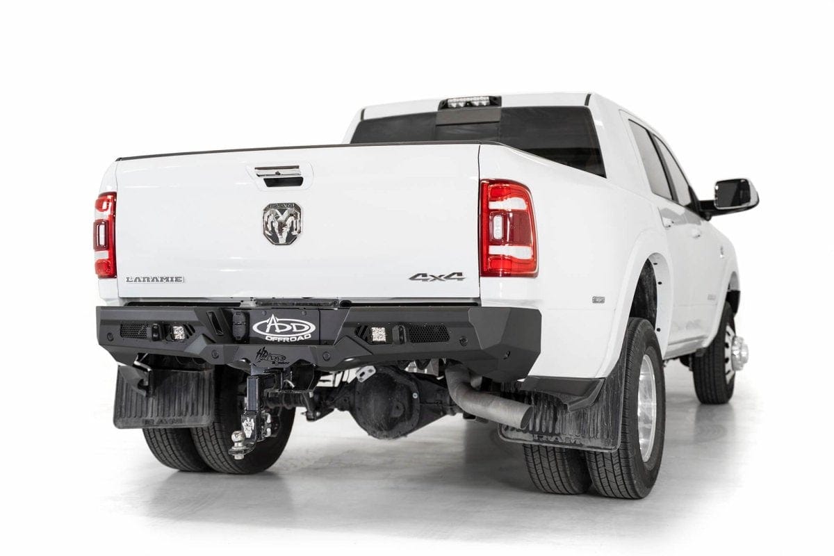 ADD R560051280103 Ram 2500/3500 2019 - 2023 Bomber HD Rear Bumper with Sensors - Rugged Truck Gear