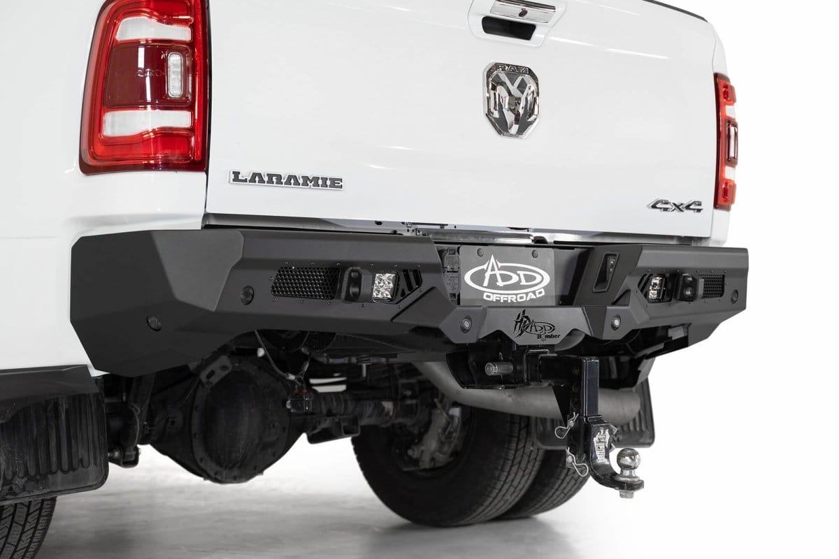 ADD R560051280103 Ram 2500/3500 2019 - 2023 Bomber HD Rear Bumper with Sensors - Rugged Truck Gear
