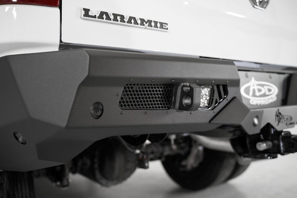 ADD R560051280103 Ram 2500/3500 2019 - 2023 Bomber HD Rear Bumper with Sensors - Rugged Truck Gear