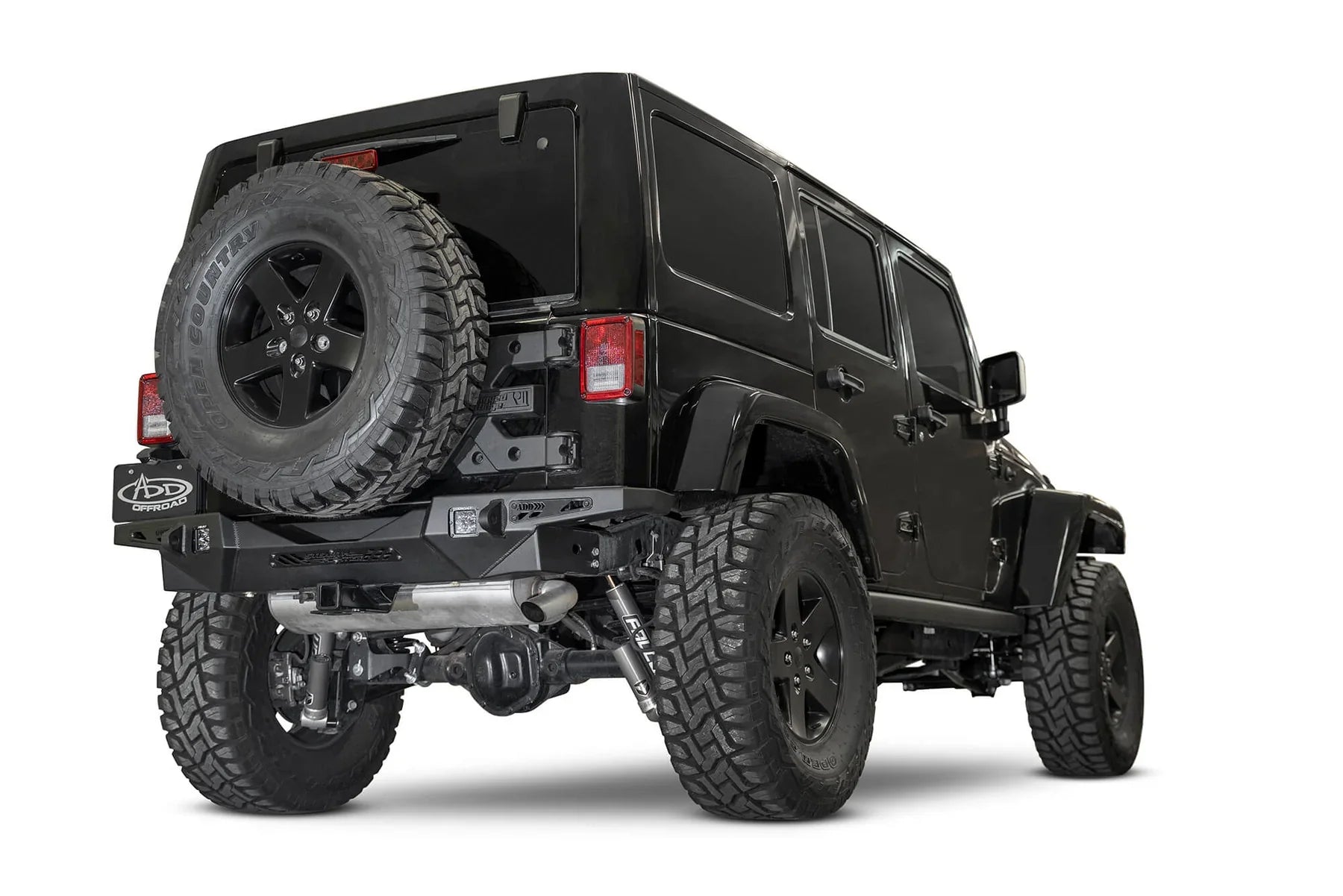 ADD R951271280103 2007 - 2018 Jeep Wrangler JK Stealth Fighter Rear Bumper - Rugged Truck Gear