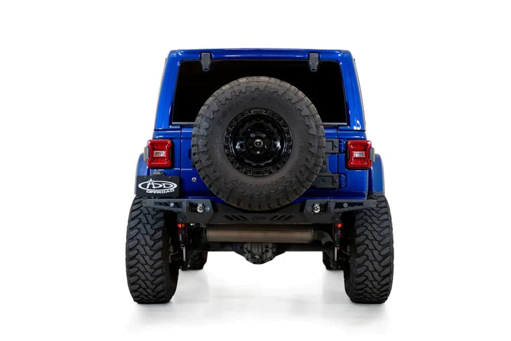 ADD R960181280103 2018 - 2023 Jeep Wrangler JL Stealth Fighter Rear Bumper - Rugged Truck Gear