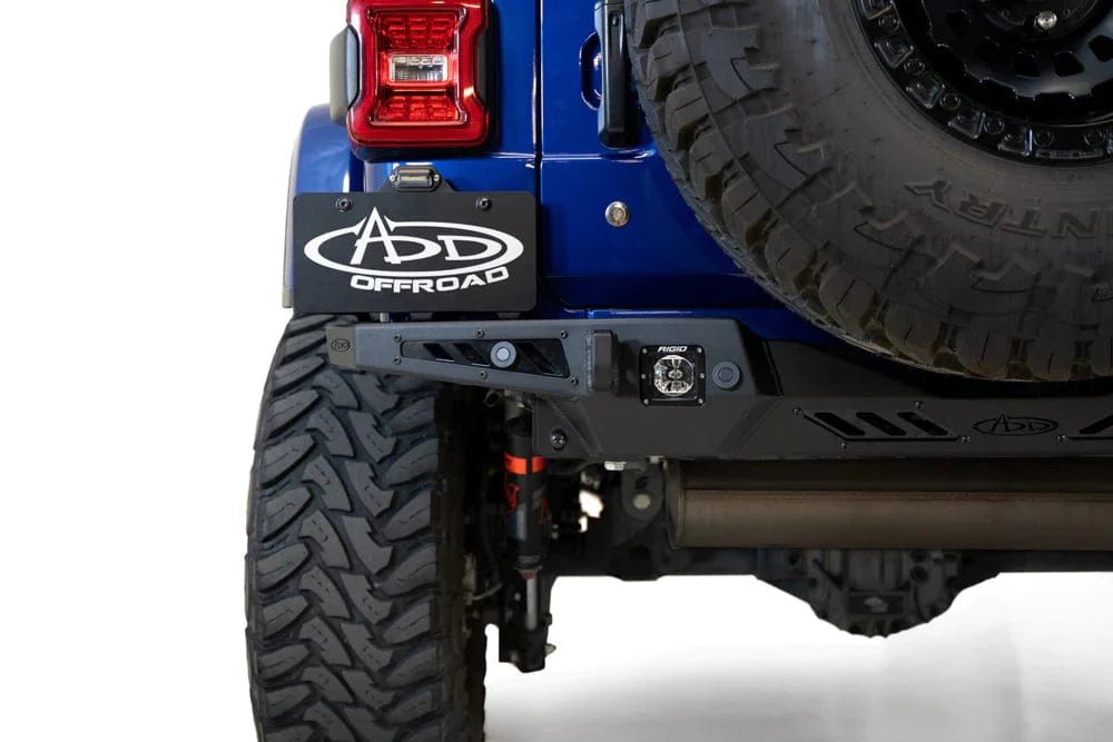 ADD R960181280103 2018 - 2023 Jeep Wrangler JL Stealth Fighter Rear Bumper - Rugged Truck Gear