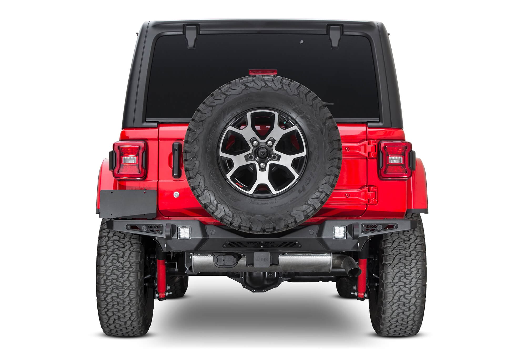 ADD R961321280103 2018 - 2022 Jeep Wrangler JL Stealth Fighter HD Rear Bumper - Rugged Truck Gear