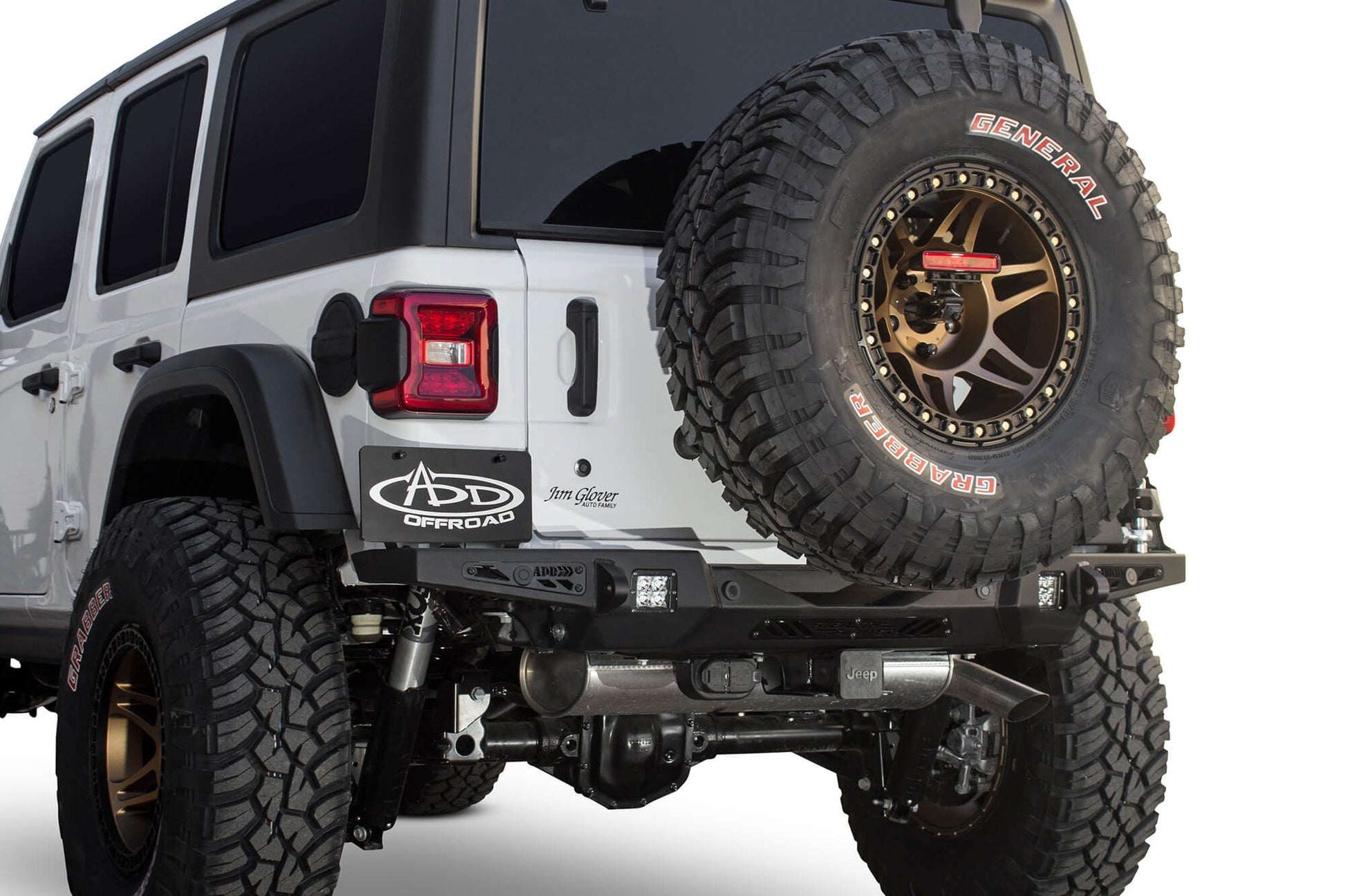 ADD R961321280103 2018 - 2022 Jeep Wrangler JL Stealth Fighter HD Rear Bumper - Rugged Truck Gear