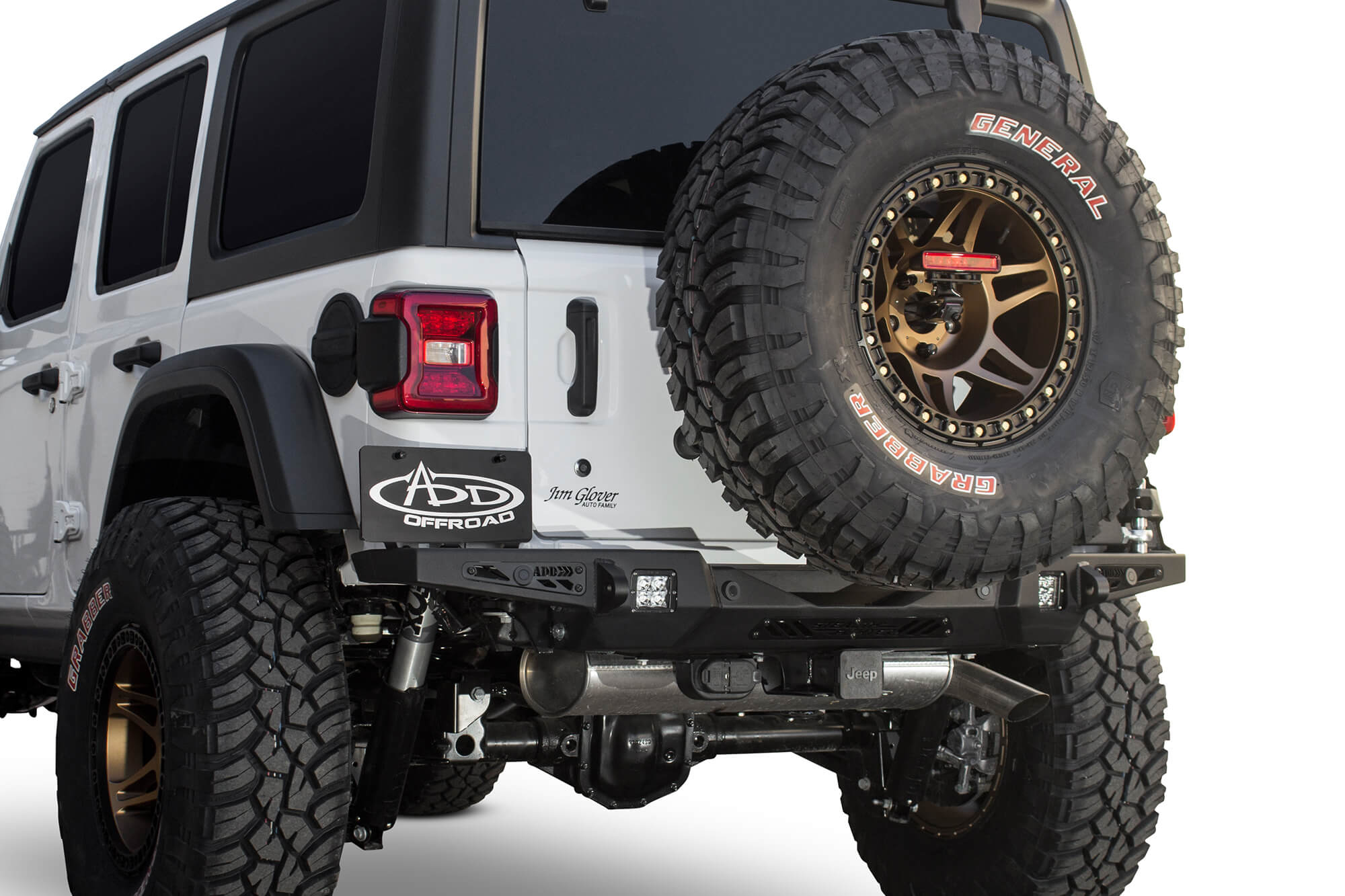 ADD R961321280103 2018 - 2022 Jeep Wrangler JL Stealth Fighter HD Rear Bumper - Rugged Truck Gear