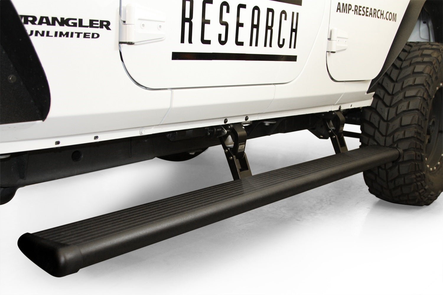 AMP Research PowerStep 75122 - 01A 2007 - 2018 Jeep Wrangler JK Running Board - Rugged Truck Gear