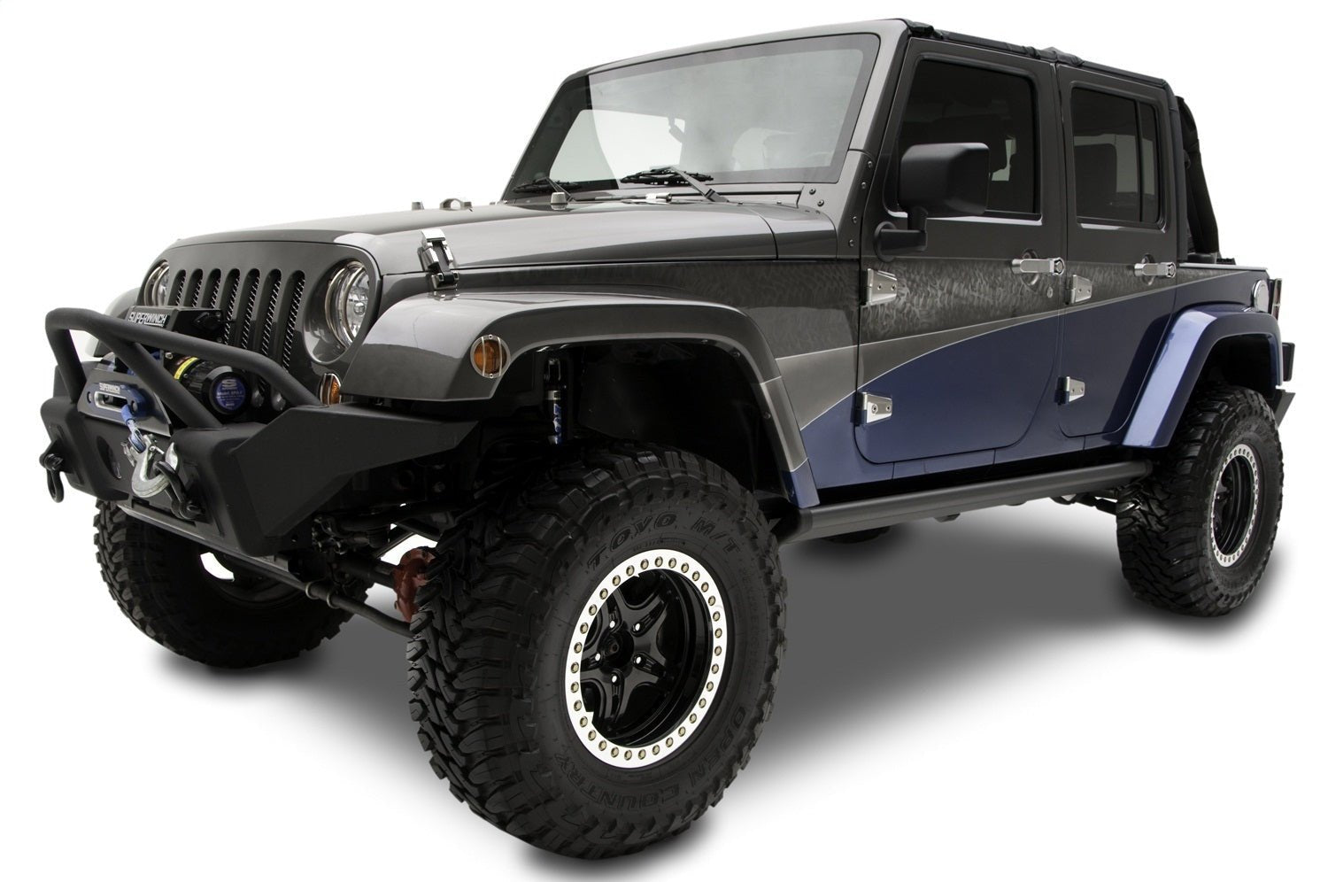 AMP Research PowerStep 75122 - 01A 2007 - 2018 Jeep Wrangler JK Running Board - Rugged Truck Gear
