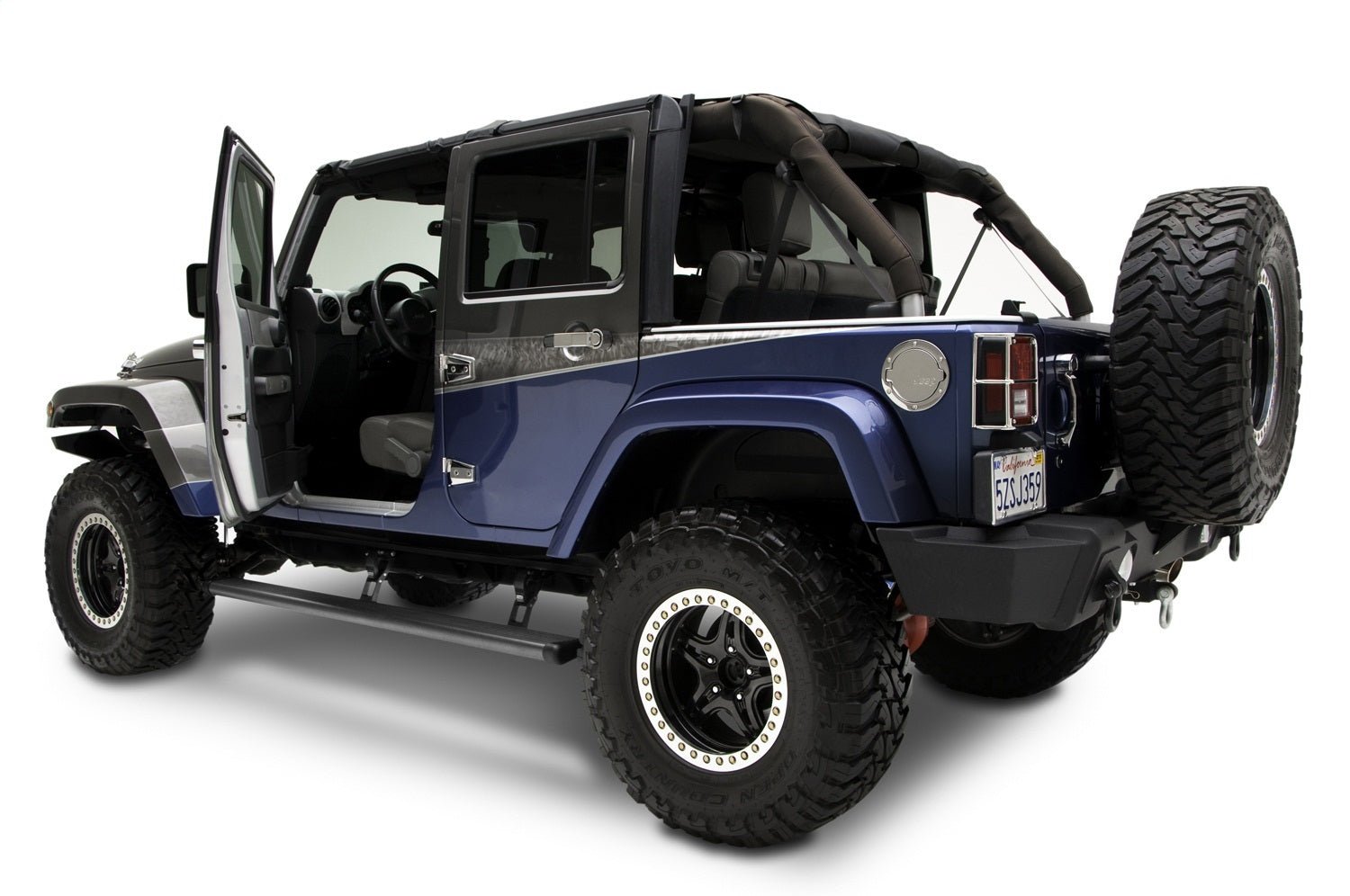AMP Research PowerStep 75122 - 01A 2007 - 2018 Jeep Wrangler JK Running Board - Rugged Truck Gear