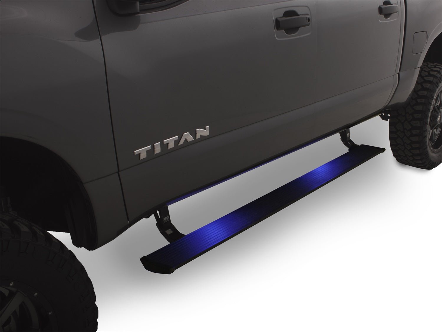 AMP Research PowerStep 76120 - 01A 2017 Nissan TITAN Running Board - Rugged Truck Gear