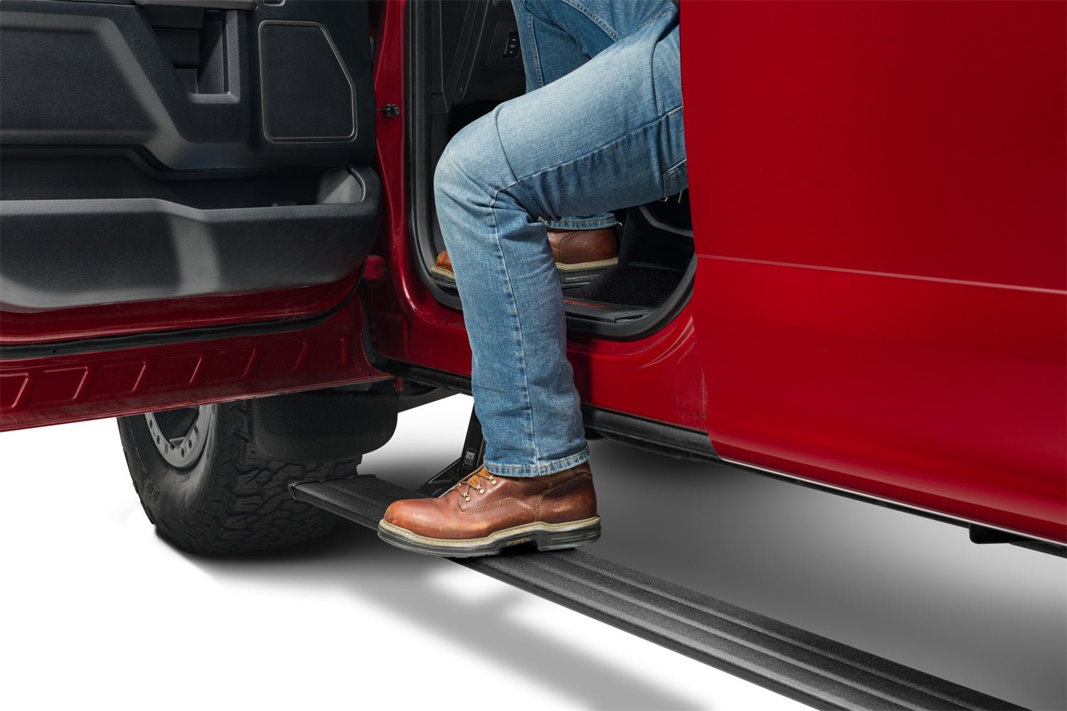 AMP Research PowerStep Smart Series 86255 - 01A 2022 - 2024 GMC Sierra 1500 Running Board - Rugged Truck Gear