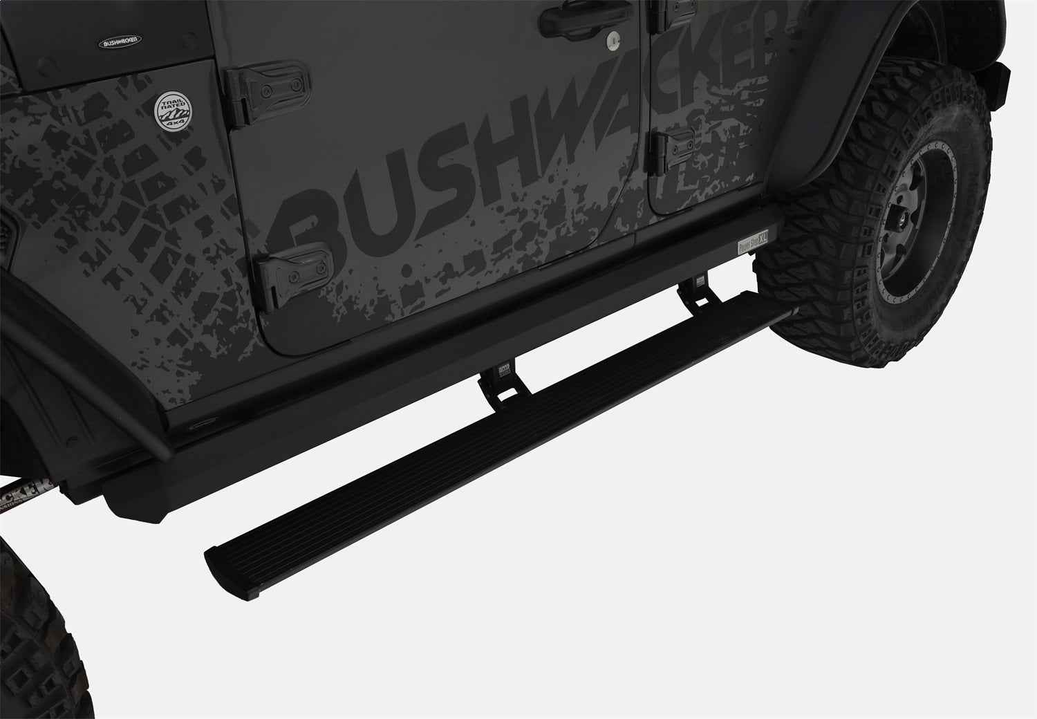 AMP Research PowerStep XL 77132 - 01A 2018 - 2024 Jeep Wrangler JL Running Board - Rugged Truck Gear