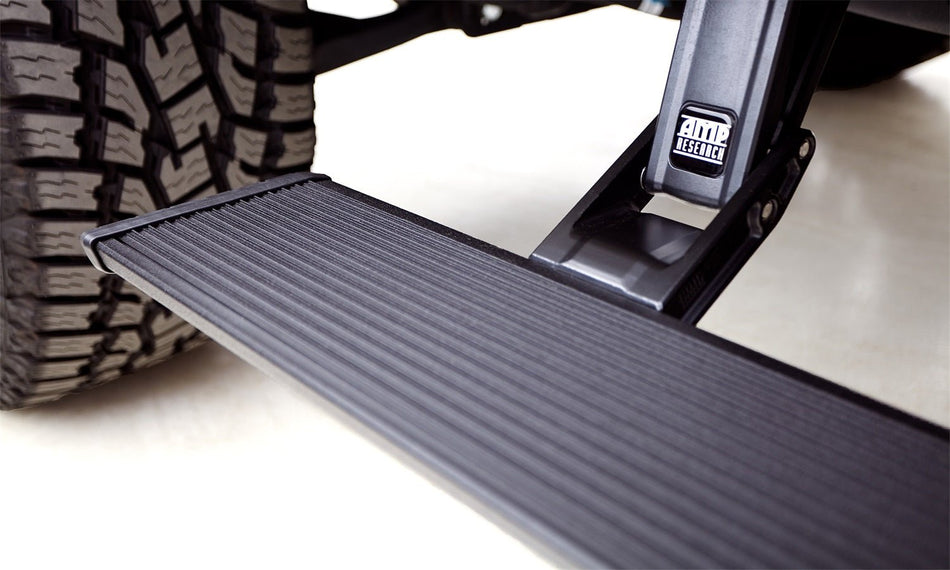 AMP Research PowerStep XL 77255 - 01A 2023 - 2025 GMC Sierra 2500/3500 HD Running Board - Rugged Truck Gear