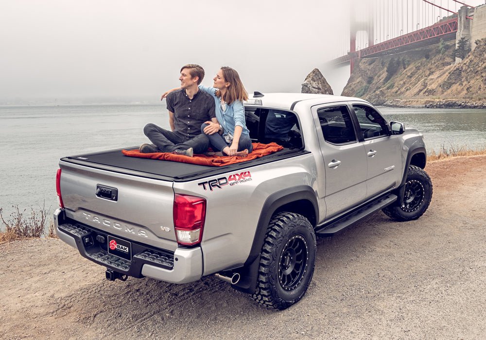BAK Revolver X4 79427 2016 - 2021 Toyota Tacoma 8 ft. Bed Hard Rolling Tonneau Cover - Rugged Truck Gear