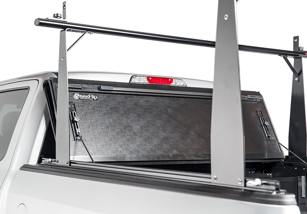 BAKFlip 26101BT 1999 - 2007 GMC Sierra 2500 HD 8 ft. Bed BAKFlip CS Hard Folding Truck Bed Cover with Integrated Rack System - Rugged Truck Gear