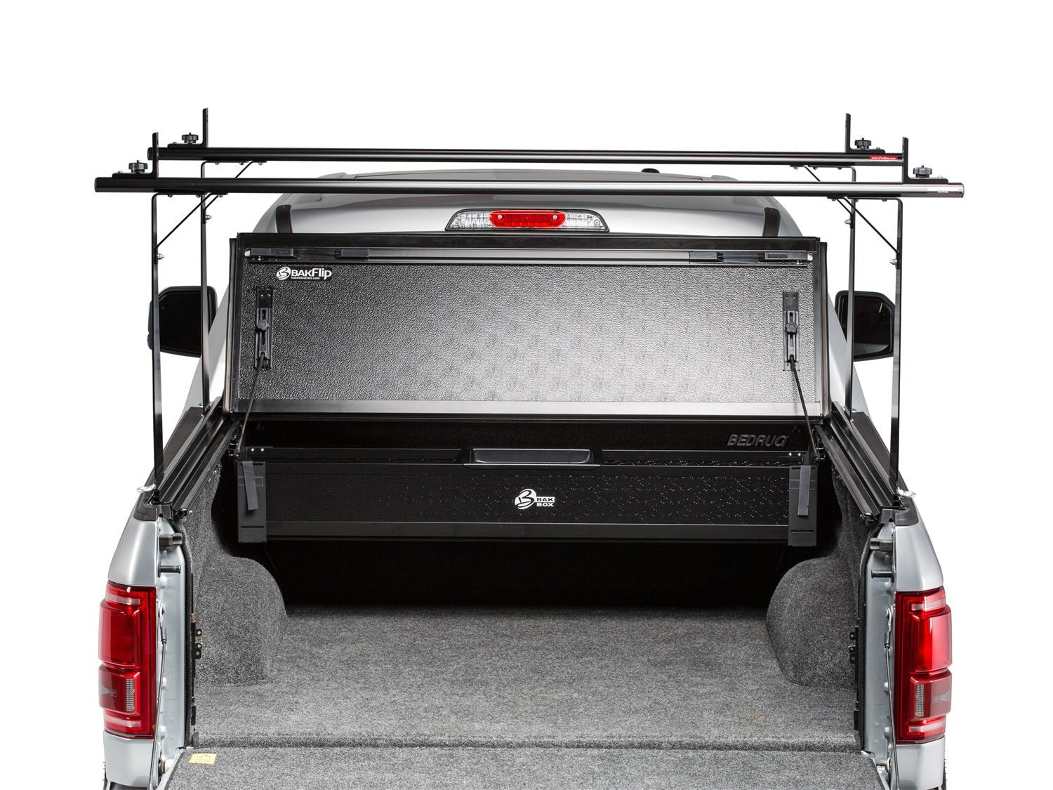 BAKFlip 26403BT 1996 - 2004 Toyota Tacoma 8 ft. Bed BAKFlip CS Hard Folding Truck Bed Cover with Integrated Rack System - Rugged Truck Gear