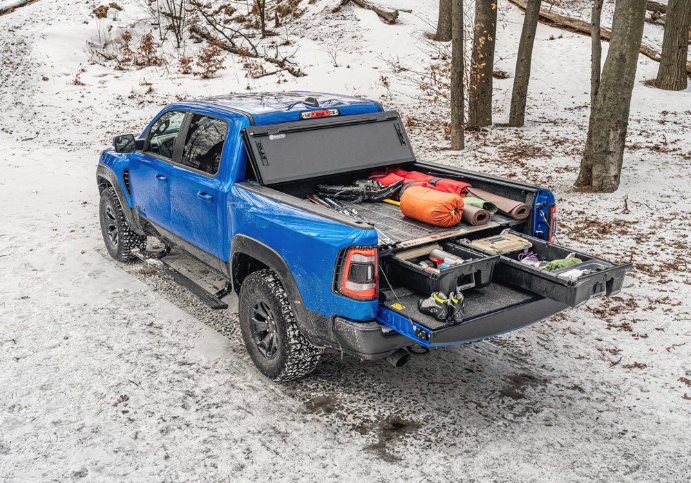 BAKFlip 448204 2006 - 2024 Dodge Ram 2500/3500 8 ft. Bed BAKFlip MX4 Hard Folding Tonneau Cover - Rugged Truck Gear
