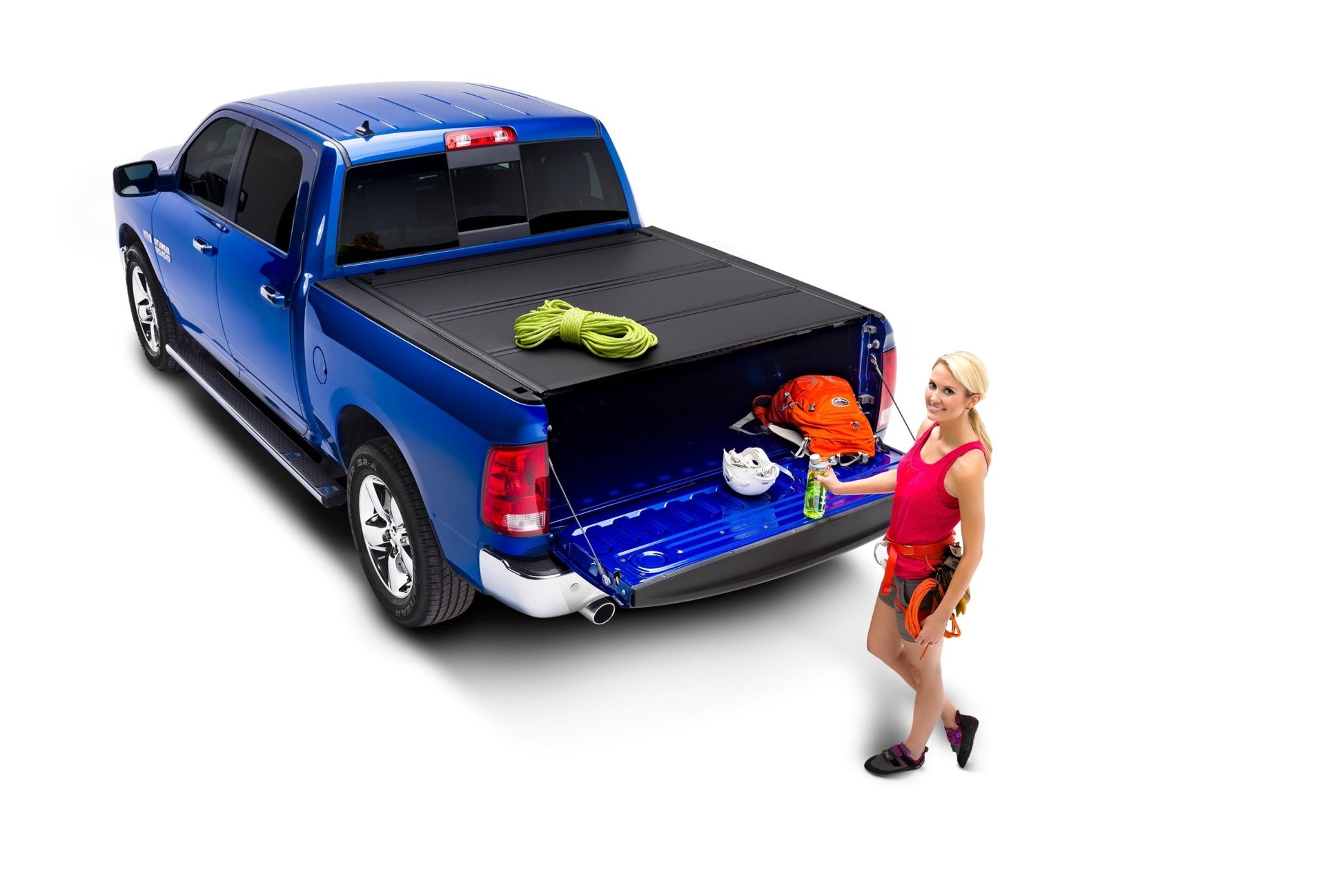 BAKFlip 448225 2019 - 2025 Dodge Ram 1500 8 ft. Bed BAKFlip MX4 Hard Folding Tonneau Cover - Rugged Truck Gear