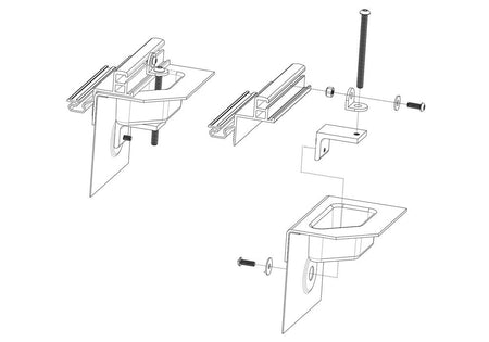 BAKFlip PARTS - 316A0003 2014 - 2019 Chevy Silverado 1500 8 ft. Bed BAKFlip CS Stabilizer Bracket Kit - Rugged Truck Gear