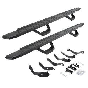 Go Rhino 6960518720T 2015-2019 Chevy Silverado 2500/3500 HD RB Series RB30 Running Boards with Mounting Brackets, 2 Pairs Drop Steps Kit