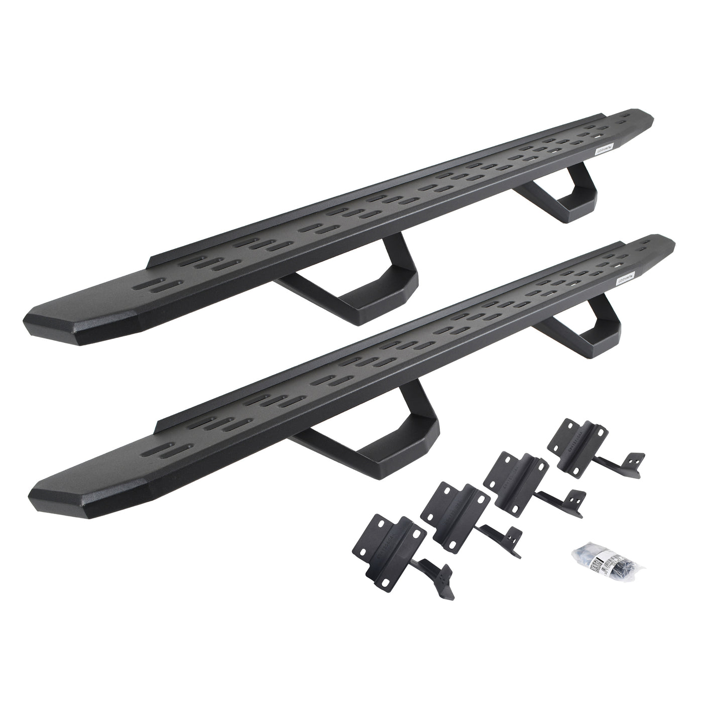 Go Rhino 6961778020PC 2015-2024 Ford F150 XL/XLT RB Series RB30 Running Boards with Mounting Brackets, 2 Pairs Drop Steps Kit