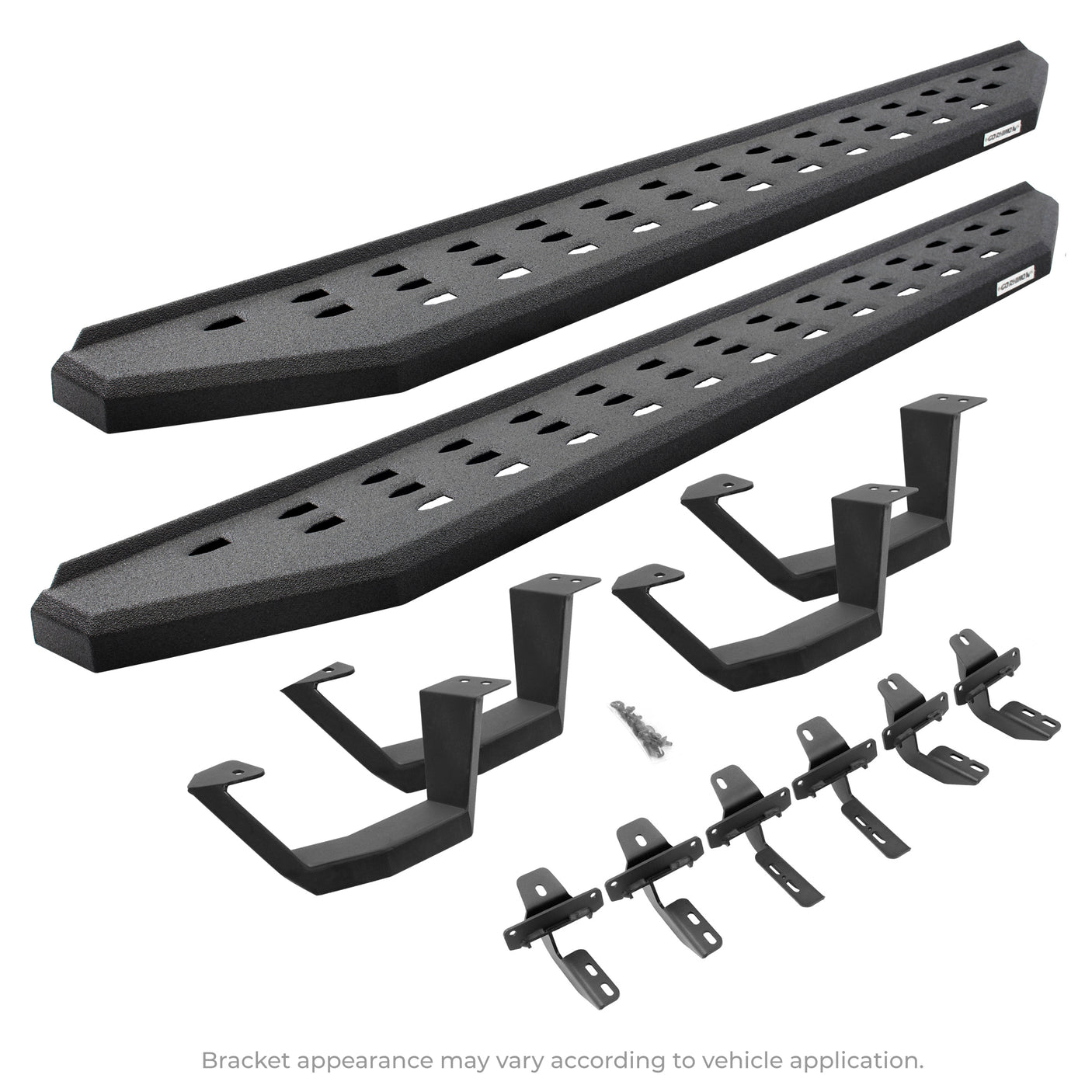 Go Rhino 6941508720T 2011-2014 Ford F150 SVT Raptor RB Series RB20 Running Boards with Mounting Brackets, 2 Pairs Drop Steps Kit