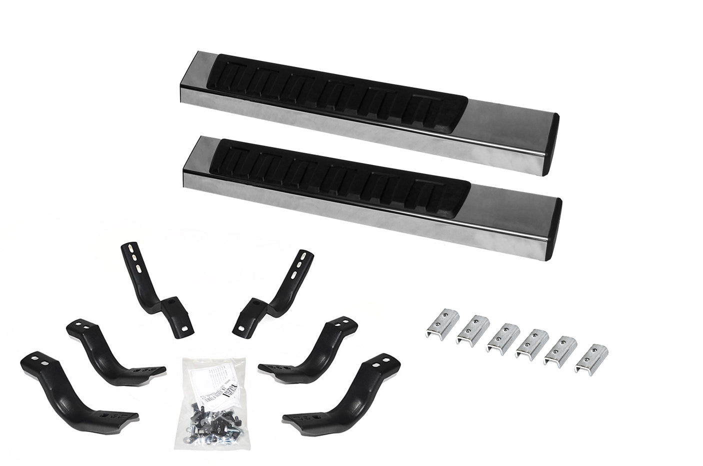 Go Rhino 6862418052PS 1999-2016 Ford F250/F350 Super Duty OE Xtreme II Series 6" Side Steps with Mounting Bracket Kit