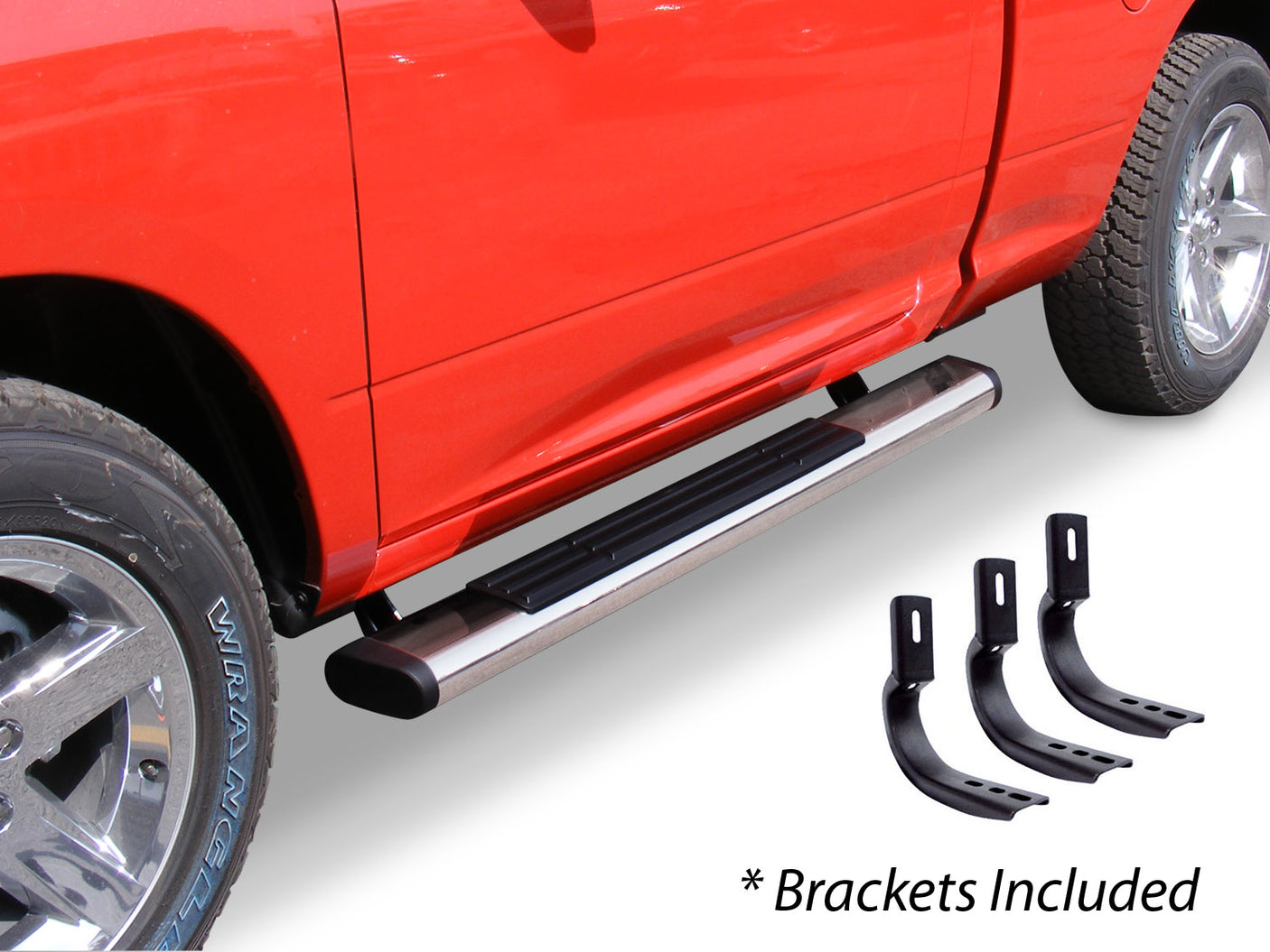 Go Rhino 686418052PS 1999-2016 Ford F250/F350 Super Duty OE Xtreme Series 6" Side Steps with Mounting Bracket Kit