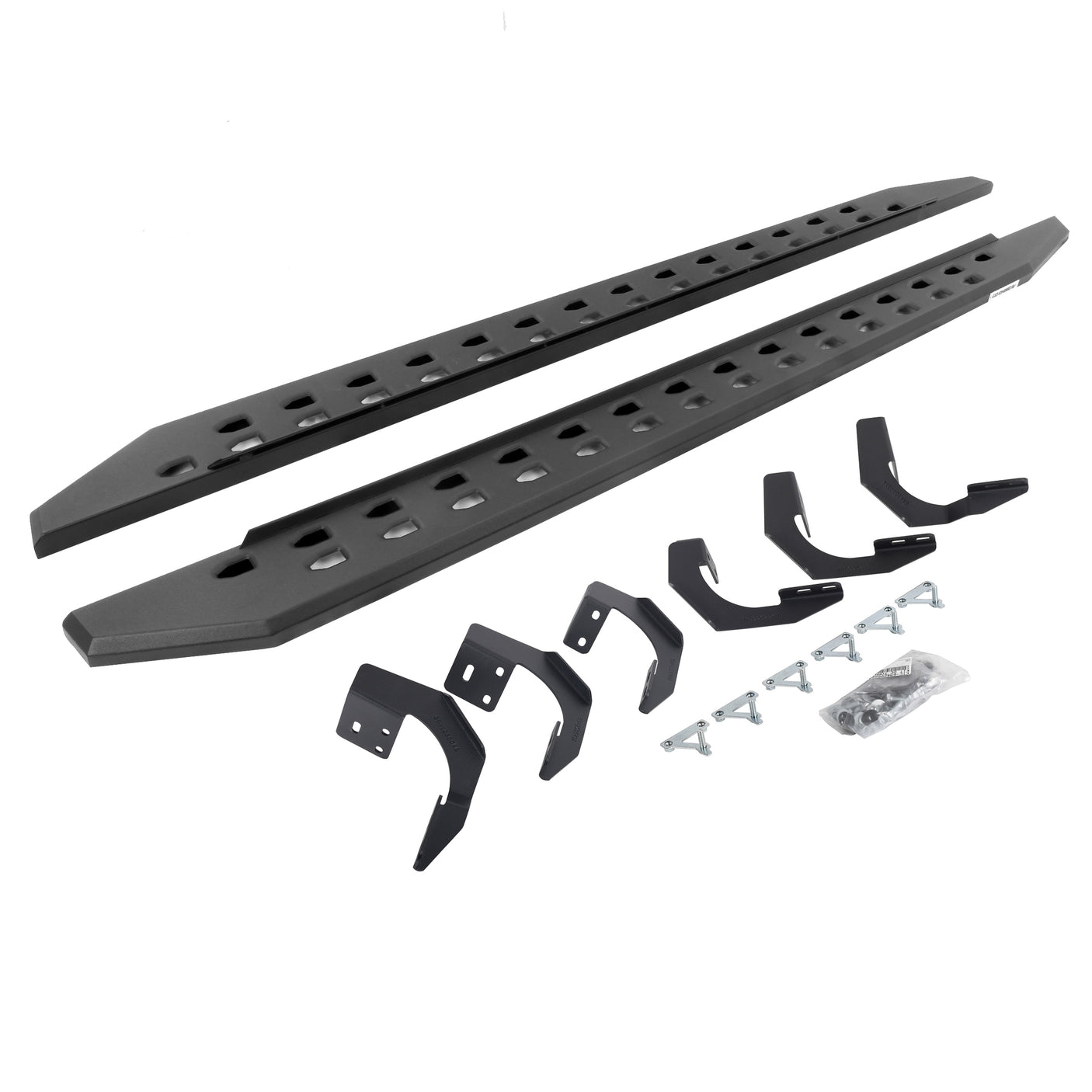 Go Rhino 69430687SPC 2019-2024 Dodge Ram 1500 RB Series RB20 Slim Line Running Boards with Mounting Bracket Kit