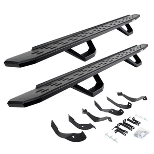 Go Rhino 6960518720PC 2015-2019 GMC Sierra 2500/3500 HD RB Series RB30 Running Boards with Mounting Brackets, 2 Pairs Drop Steps Kit