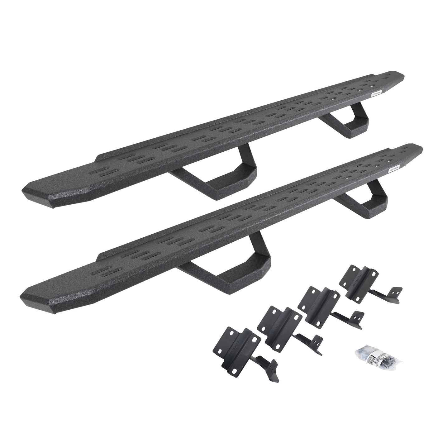 Go Rhino 6961778020T 2017-2024 Ford F250/F350 Super Duty RB Series RB30 Running Boards with Mounting Brackets, 2 Pairs Drop Steps Kit