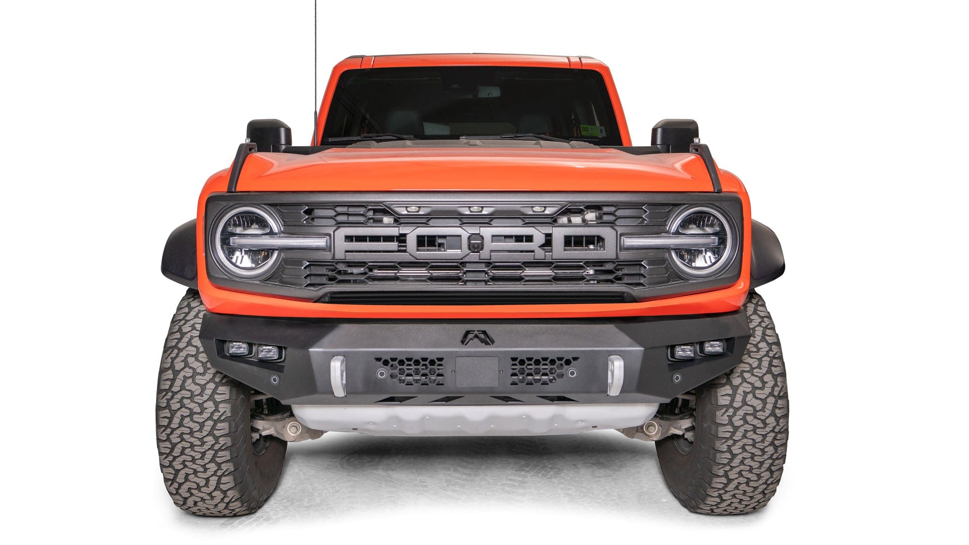 Fab Fours BR22 - D5751 - 1 Ford Bronco Raptor 2022 - 2024 Vengeance Front Bumper No Guard - Rugged Truck Gear