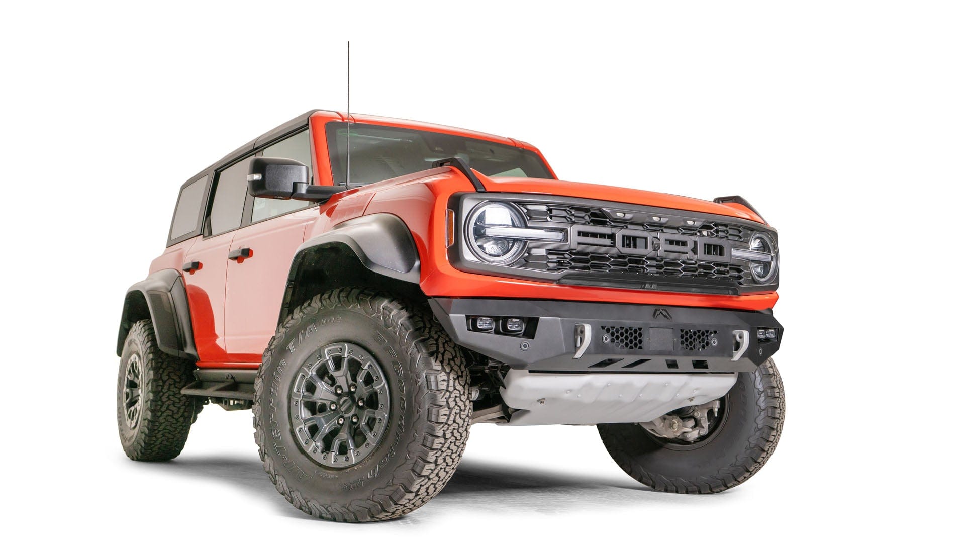 Fab Fours BR22 - D5751 - 1 Ford Bronco Raptor 2022 - 2024 Vengeance Front Bumper No Guard - Rugged Truck Gear