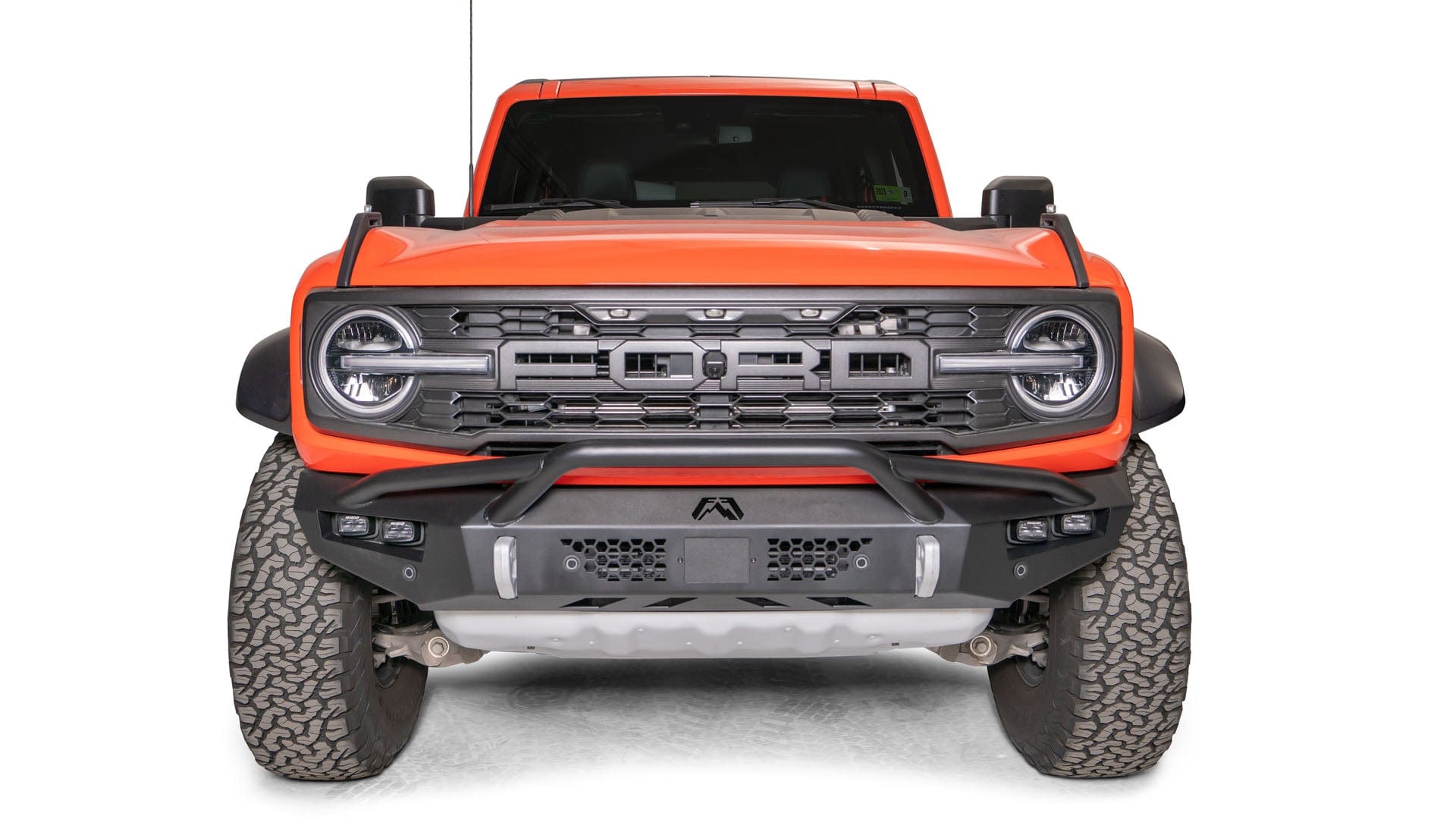 Fab Fours BR22 - D5752 - 1 Ford Bronco Raptor 2022 - 2024 Vengeance Front Bumper Pre - Runner Guard - Rugged Truck Gear