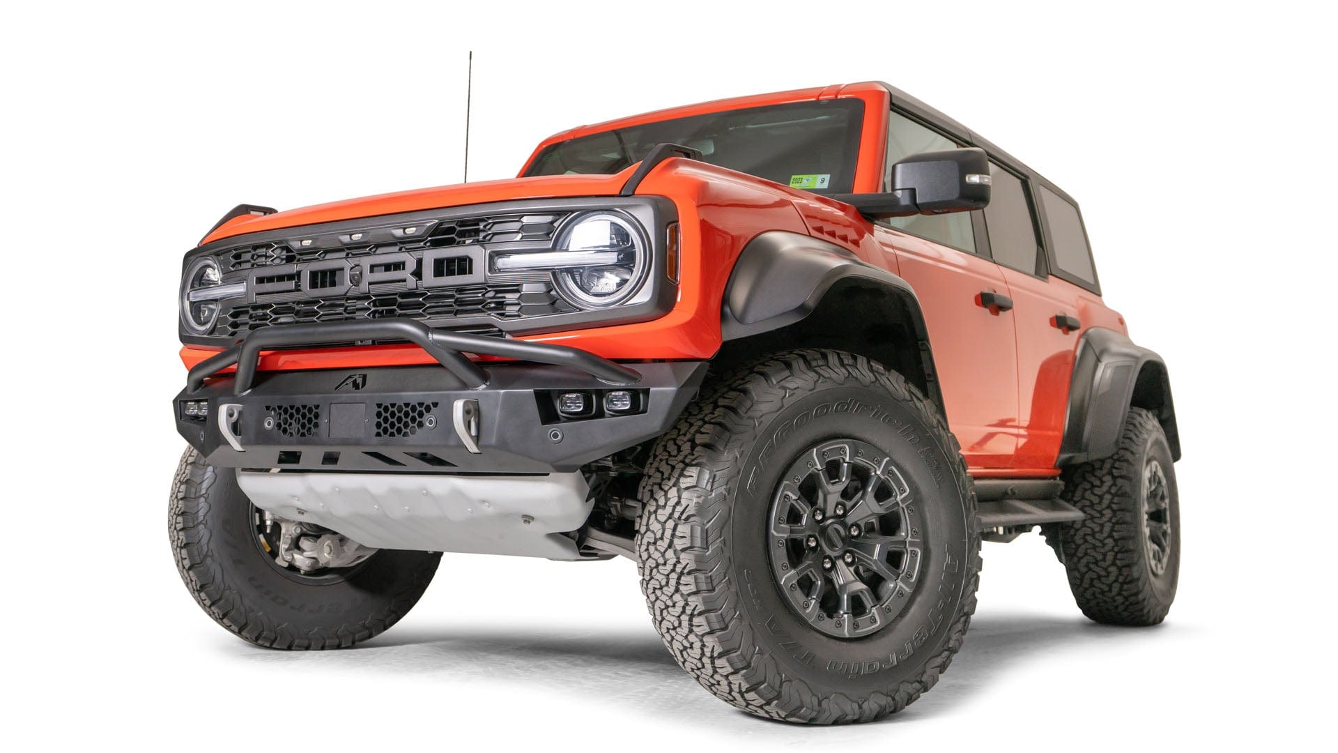Fab Fours BR22 - D5752 - 1 Ford Bronco Raptor 2022 - 2024 Vengeance Front Bumper Pre - Runner Guard - Rugged Truck Gear