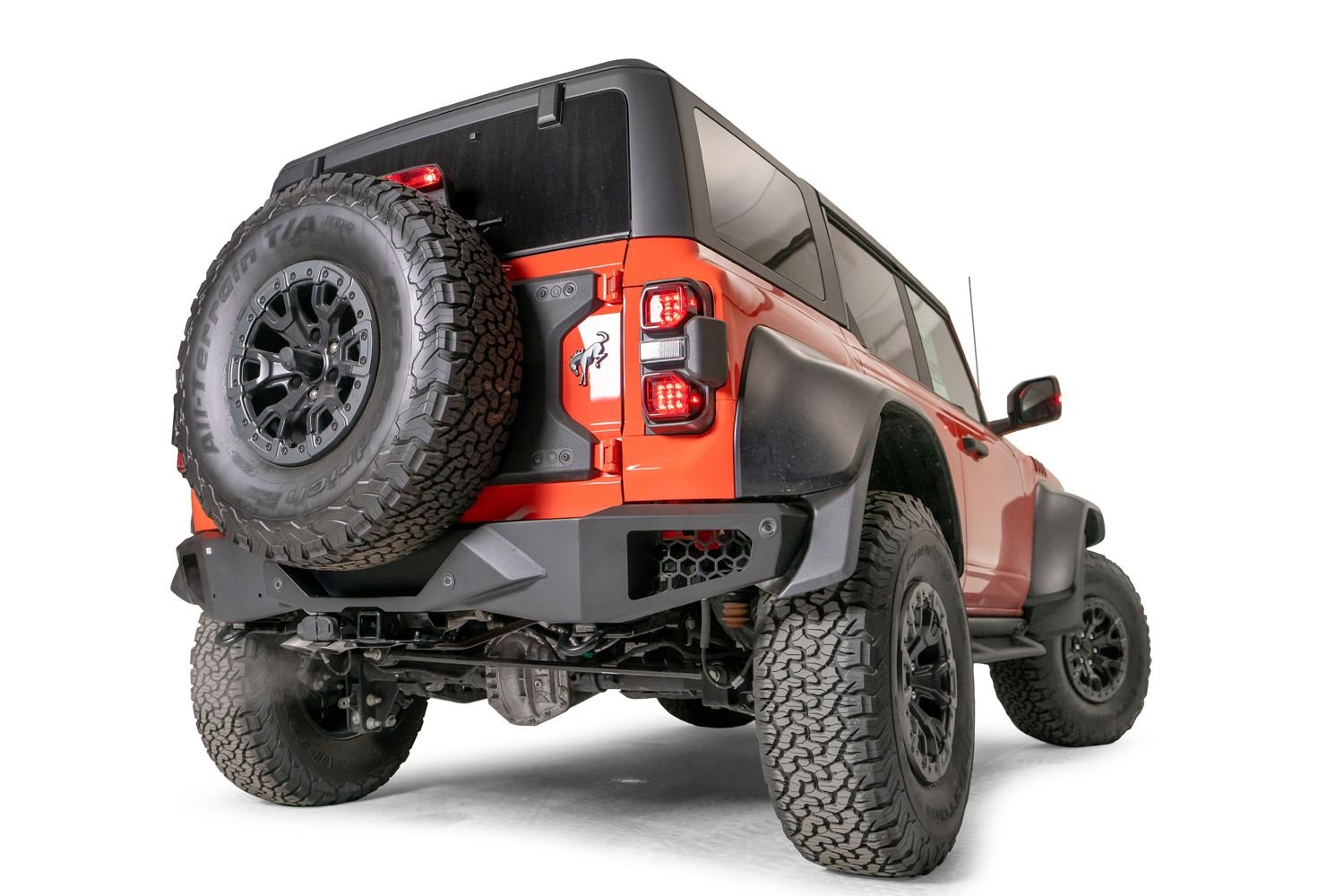 Fab Fours BR22 - E5751 - 1 Ford Bronco Raptor 2022 - 2024 Vengeance Rear Bumper - Rugged Truck Gear