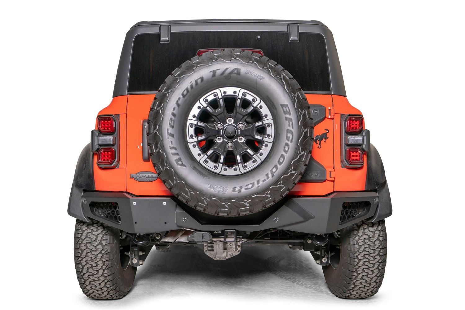 Fab Fours BR22 - E5751 - 1 Ford Bronco Raptor 2022 - 2024 Vengeance Rear Bumper - Rugged Truck Gear