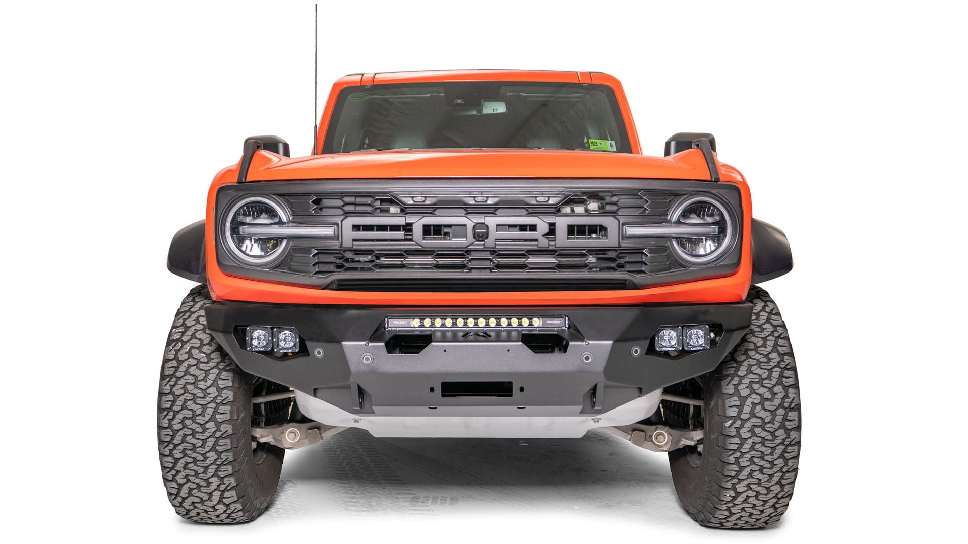 Fab Fours BR22 - X5751 - 1 Ford Bronco Raptor 2022 - 2024 Matrix Front Bumper No Guard - Rugged Truck Gear