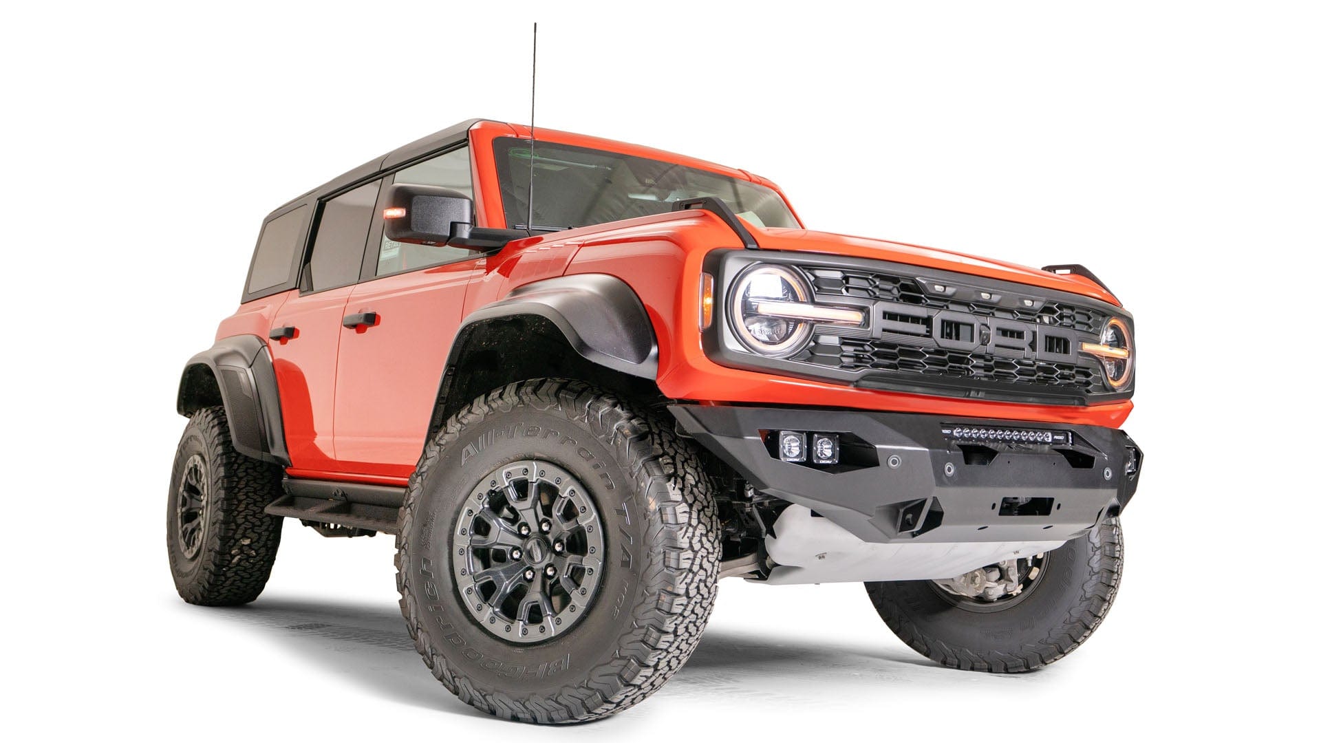 Fab Fours BR22 - X5751 - 1 Ford Bronco Raptor 2022 - 2024 Matrix Front Bumper No Guard - Rugged Truck Gear