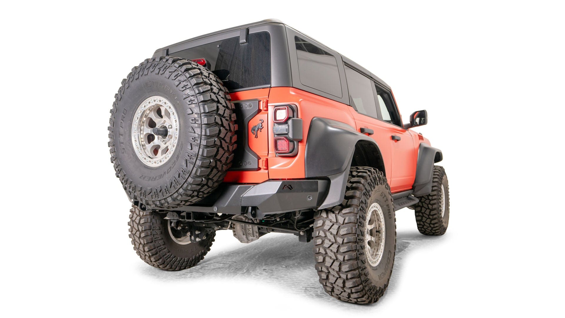 Fab Fours BR22 - Y5751 - 1 Ford Bronco Raptor 2022 - 2024 Premium Rear Bumper - Rugged Truck Gear
