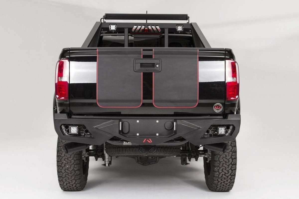 Fab Fours CC15 - E3351 - 1 Chevy Colorado 2015 - 2022 Vengeance Rear Bumper - Rugged Truck Gear