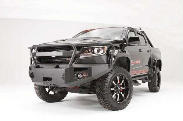 Fab Fours CC15 - H3350 - 1 Chevy Colorado 2015 - 2020 Premium Front Bumper Winch Ready Full Guard - Rugged Truck Gear