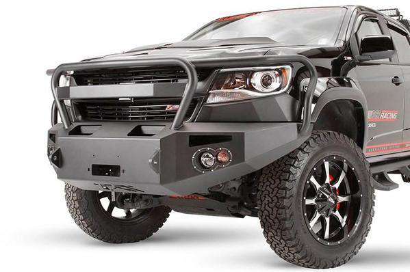 Fab Fours CC15 - H3350 - 1 Chevy Colorado 2015 - 2020 Premium Front Bumper Winch Ready Full Guard - Rugged Truck Gear