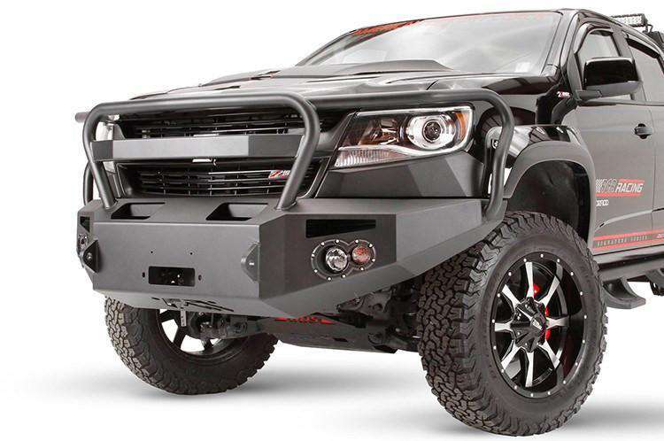 Fab Fours CC15 - H3350 - 1 Chevy Colorado 2015 - 2020 Premium Front Bumper Winch Ready Full Guard - Rugged Truck Gear