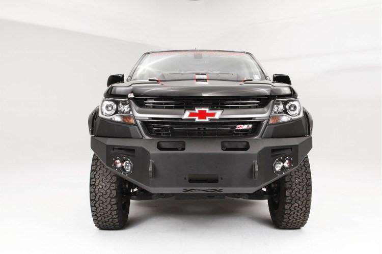 Fab Fours CC15-H3351-1 Chevy Colorado 2015-2020 Premium Front Bumper Winch Ready No Guard-BumperStock