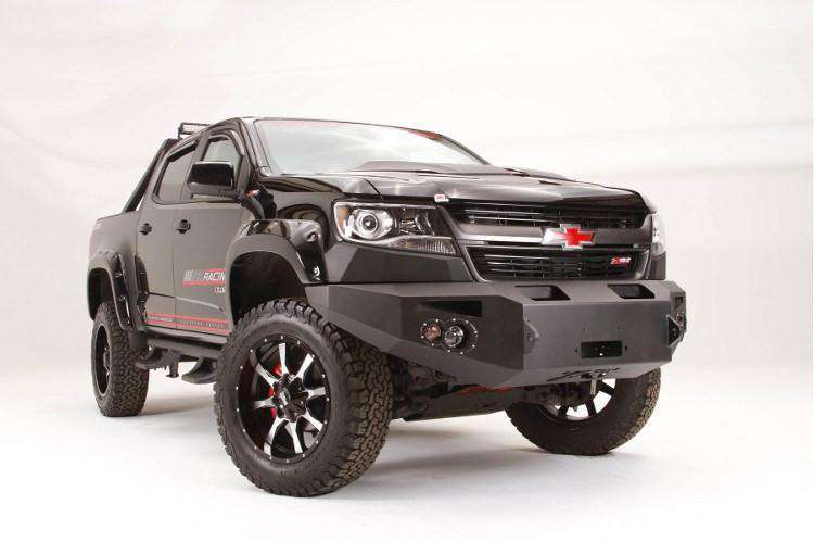 Fab Fours CC15-H3351-1 Chevy Colorado 2015-2020 Premium Front Bumper Winch Ready No Guard-BumperStock