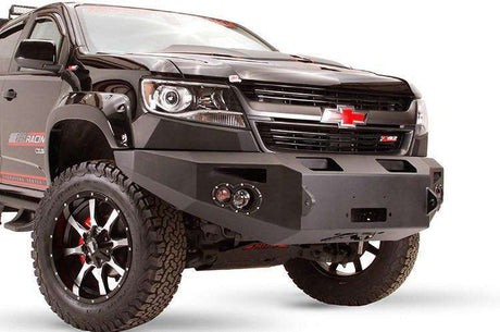 Fab Fours CC15-H3351-1 Chevy Colorado 2015-2020 Premium Front Bumper Winch Ready No Guard-BumperStock